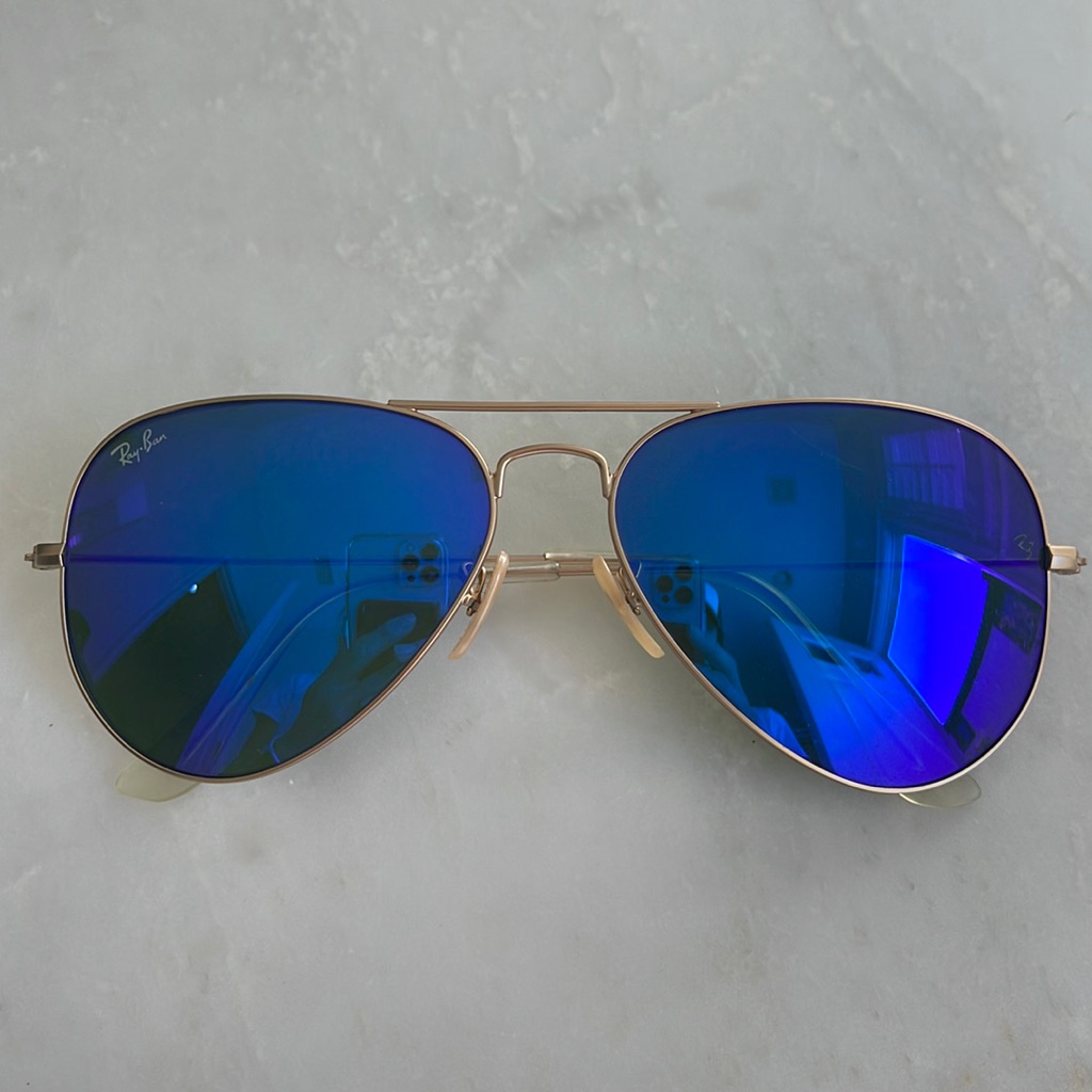 RayBan Aviator Mirrored Sunglasses